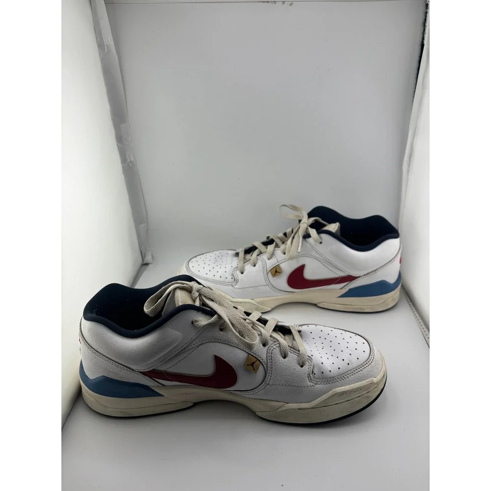 Jordan Stadium 90 Mens White Blue Red Sneakers DX4397-104 Size 10